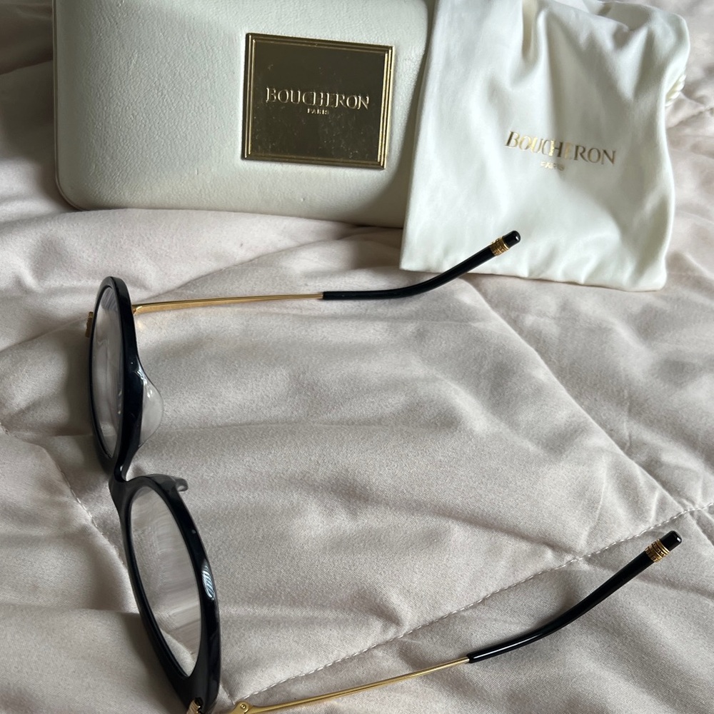 Boucheron Black and Gold Glasses